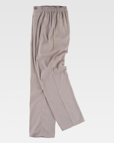 Pantalone con fondo dritto con elastico in vita