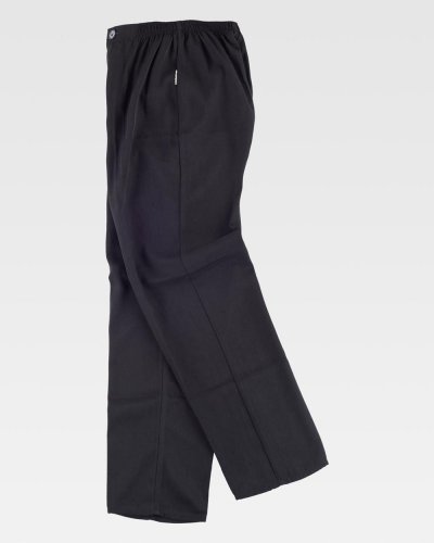 Pantalone con fondo dritto con elastico in vita
