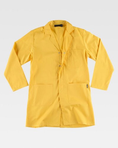 Camice unisex chiusura con automatici nascosti