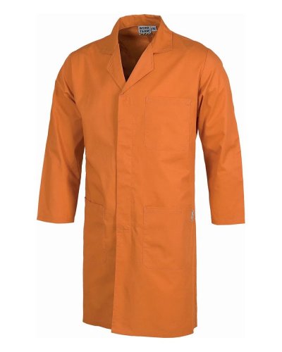 Camice unisex chiusura con automatici nascosti ORANGE
