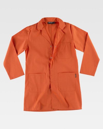 Camice unisex chiusura con automatici nascosti