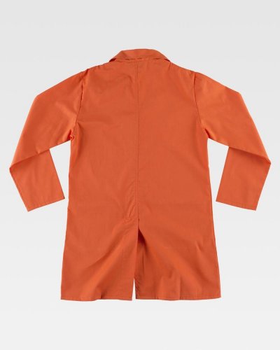 Camice unisex chiusura con automatici nascosti