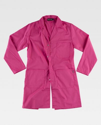 Camice unisex chiusura con automatici nascosti
