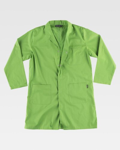 Camice unisex chiusura con automatici nascosti