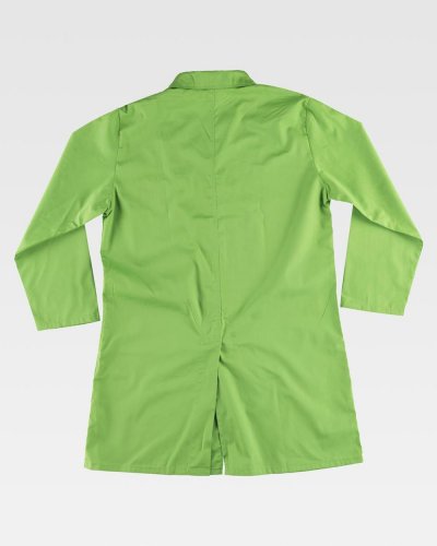 Camice unisex chiusura con automatici nascosti
