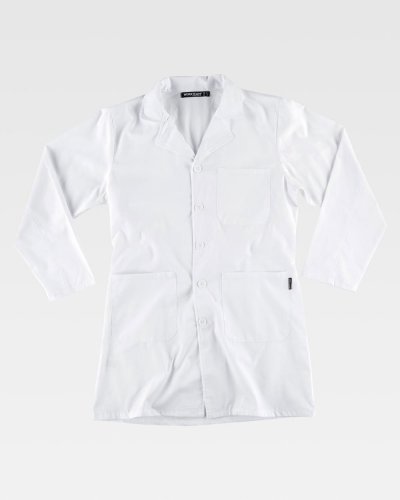 Camice unisex con chiusura a bottoni