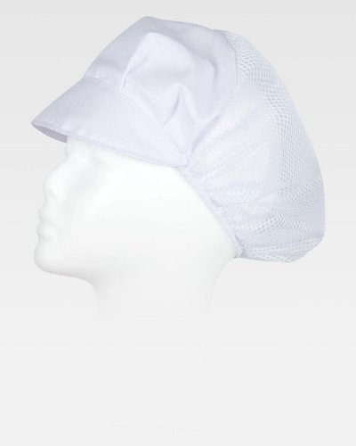 Cuffia raccoglie capelli con visiera WHITE