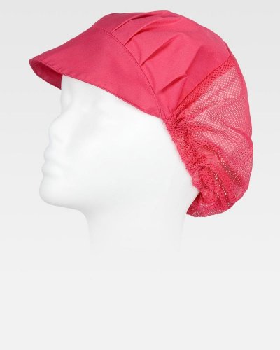 Cuffia raccoglie capelli con visiera FUCHSIA