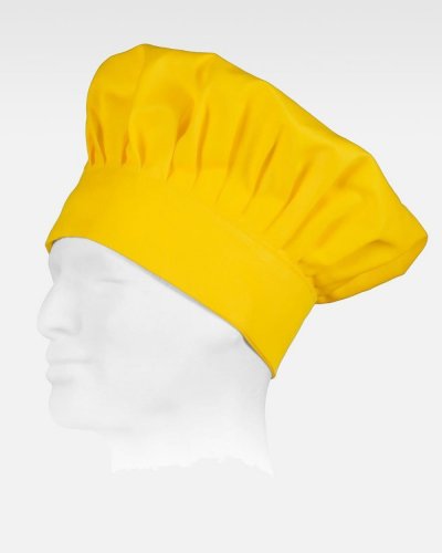 Cappello da cuoco con chiusura regolabile di velcro YELLOW