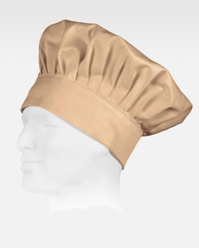 Cappello da cuoco con chiusura regolabile di velcro BEIGE