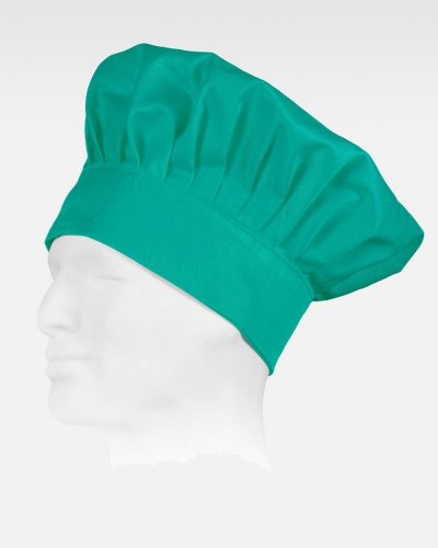 Cappello da cuoco con chiusura regolabile di velcro GREEN