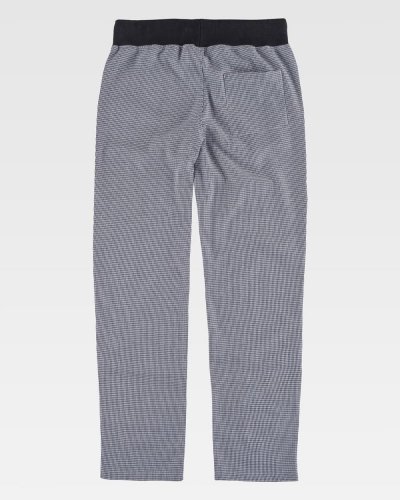 Pantaloni a quadretti con elastico in vita