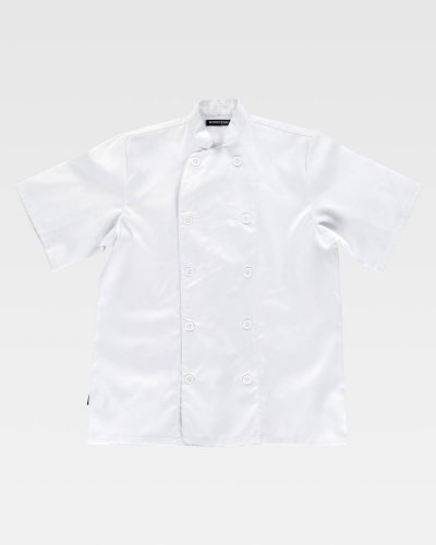 Casacca da cucina unisex collo alla coreana WHITE