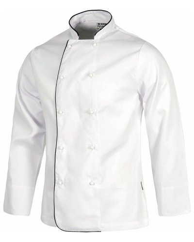 Casacca da cuoco unisex a manica lunga WHITE