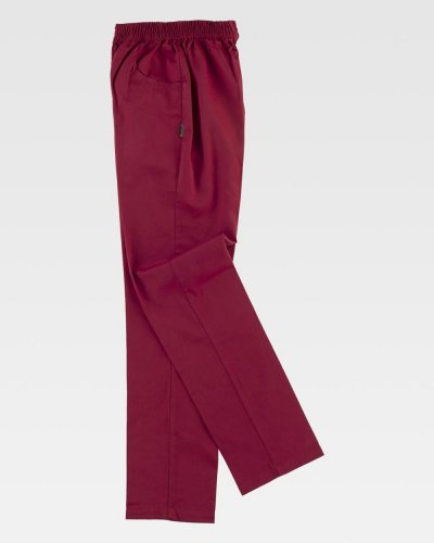 Pantalone unisex fondo dritto con elastico in vita