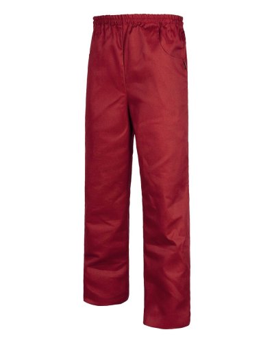 Pantalone unisex fondo dritto con elastico in vita