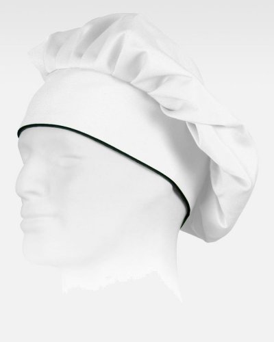 Cappello liscio da cucina con velcro WHITE