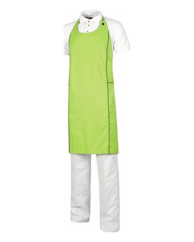 Grembiule con pettorina e collo LIME