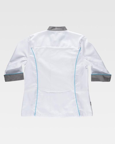 Casacca attillata da cuoco manica lunga donna