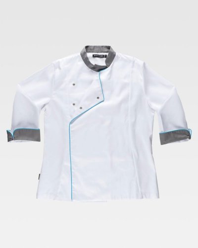 Casacca attillata da cuoco manica lunga donna