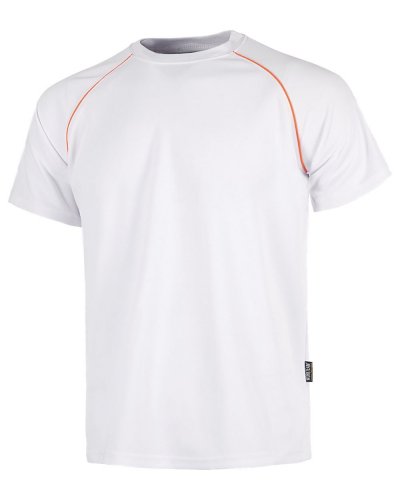 T-shirt tecnica manica corta Bianco / Arancione
