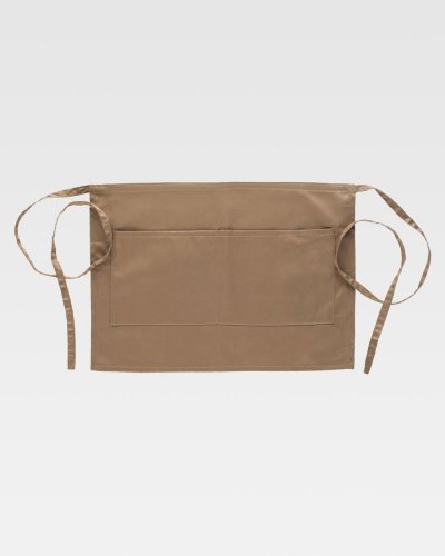 Grembiule francese corto con tasca centrale BEIGE