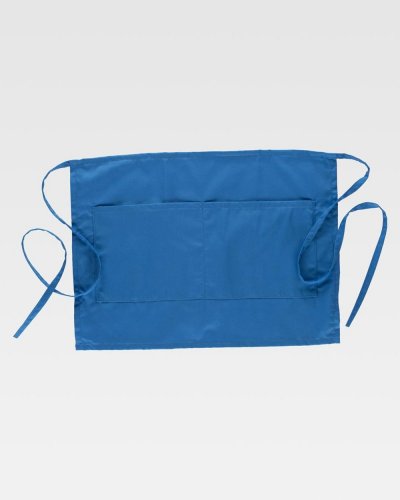 Grembiule francese corto con tasca centrale SKY BLUE