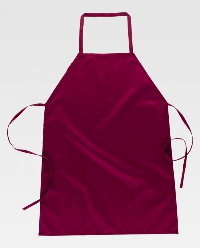 Grembiule classico lungo 90x70 senza tasche Granata