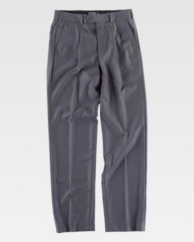 Pantalone diritto di uomo con pinze