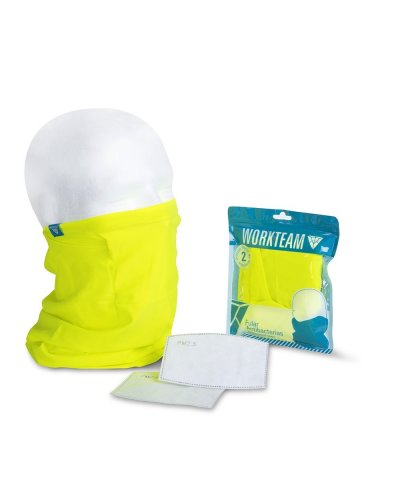 Fular tubolare multifunzione antibatterico fluorescente