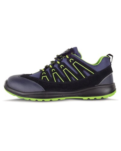 Scarpa combinata con lacci e dettagli riflettenti