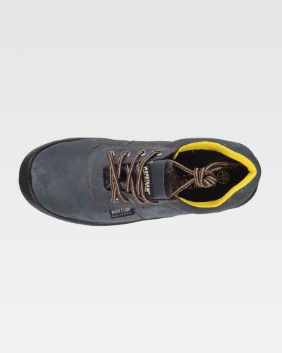 Scarpa scamosciata perforata con lacci