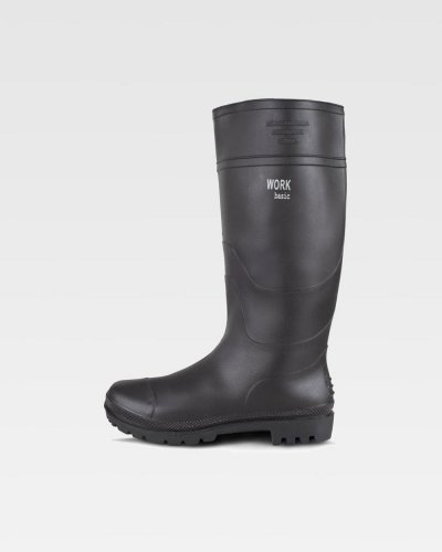 Stivale alto antipioggia nero in PVC