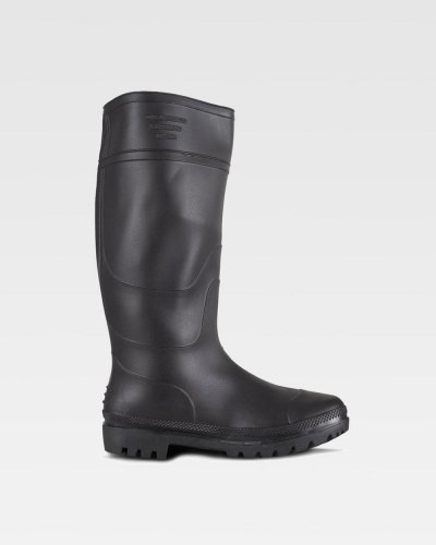 Stivale alto antipioggia nero in PVC
