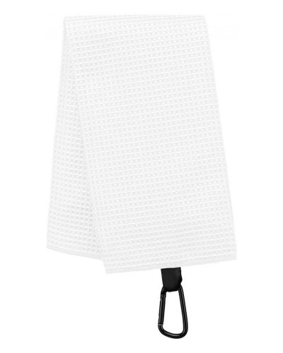Asciugamano da golf a nido d'ape White