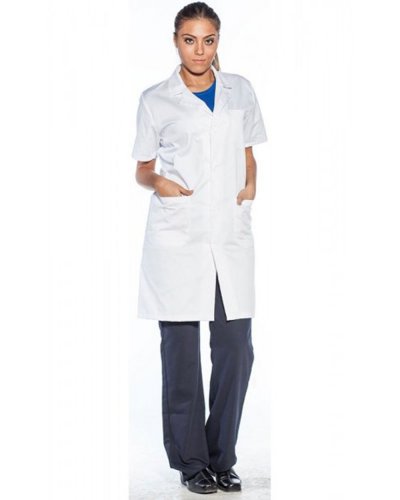 Camice Unisex manica corta Bianco