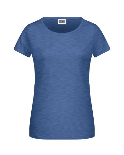 Ladies' Basic-T Light-Denim-Melange