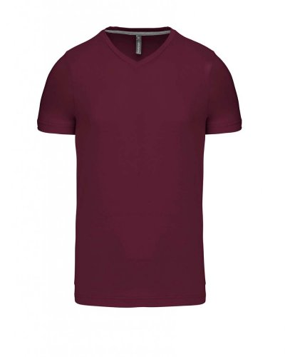 T-shirt uomo manica corta scollo a V Wine