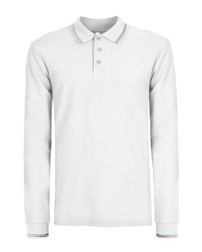 Polo Italy Manica lunga White