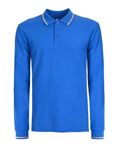 Polo Italy Manica lunga Royal blue