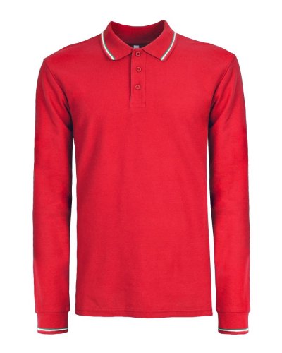 Polo Italy Manica lunga Red