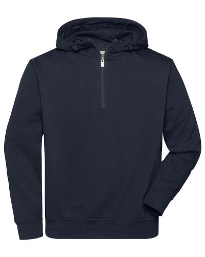 Bio Workwear Half Zip Hoody Navy