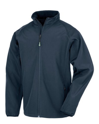Men's Recycled 2 Layer Printable Softshell Jacket Navy