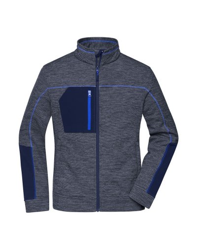 Ladies' Structure Fleece Jacket Navy-melange/navy/royal