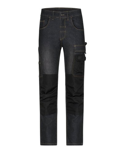 Jeans robusti con taglio dritto Black denim