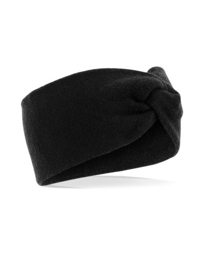 Fascia in maglia ritorta Black