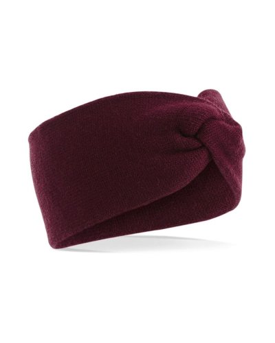 Fascia in maglia ritorta Burgundy