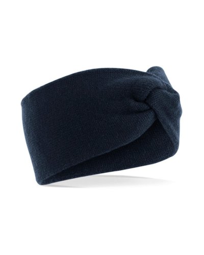 Fascia in maglia ritorta French navy