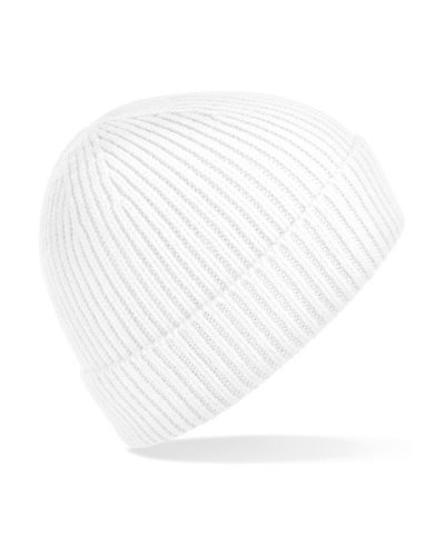 Berretto a costine Engineered White
