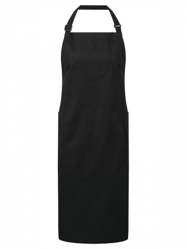Recycled and Organic Fairtrade Bib Apron Black